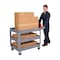 Vestil Plastic Utility Cart, 3 Shelves, 24.5 x 36, Foam Plastic, 550 lb Load Capacity, 3 Shelves, 25.5" W PLSC-3-2436 - alternate 4